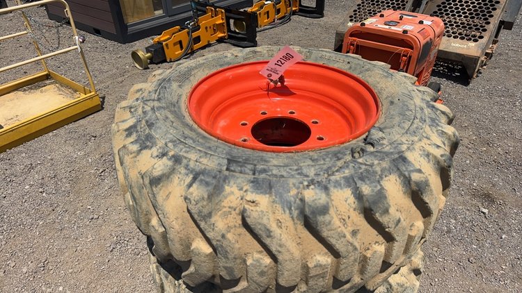 Image for QTY(4) 12-16.5 TIRES ON 8 LUG WHEELS