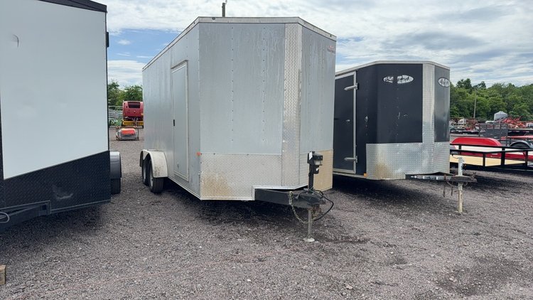 Image for 2022 ROCK SOLID 16' ENCLOSED BUMPER PULL TRAILER