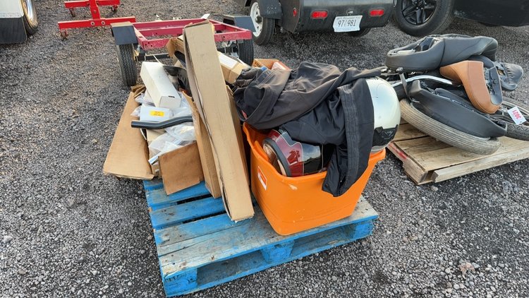 Image for PALLET OF MOTOR CYCLE PARTS