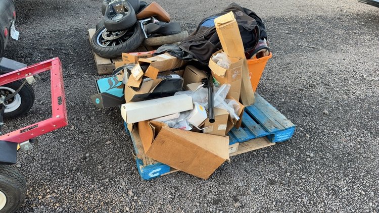 Image for PALLET OF MOTOR CYCLE PARTS