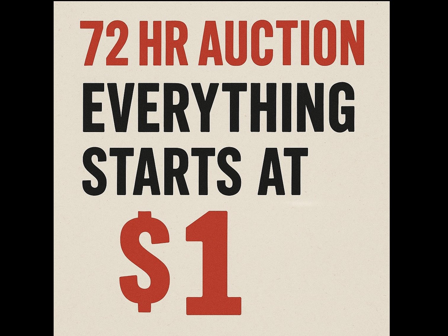 Image for 72 hr Auction Everything Sells