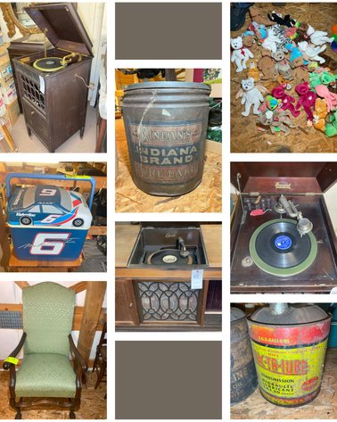 Image for Huge Online Only Auction with Vintage Victrolas, farm items, glassware and lots more!