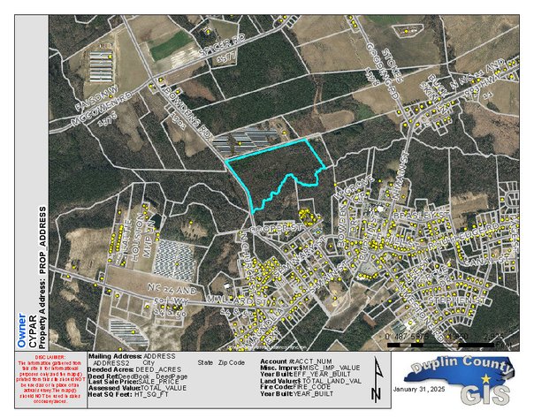 Image for 55+/- acres off Bowdens Rd Duplin County!