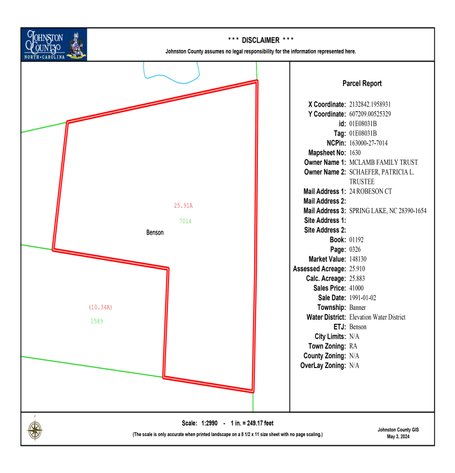 Image for 25+/- Acres off NC 50 Johnston County included in the April Multi-Parcel Auction!