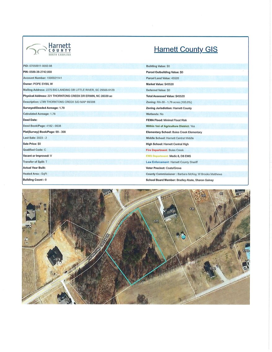 Image for Online/Live/Simulcast Auction of Two Homesites in Harnett County included in the April Multi-Parcel Auction Event!