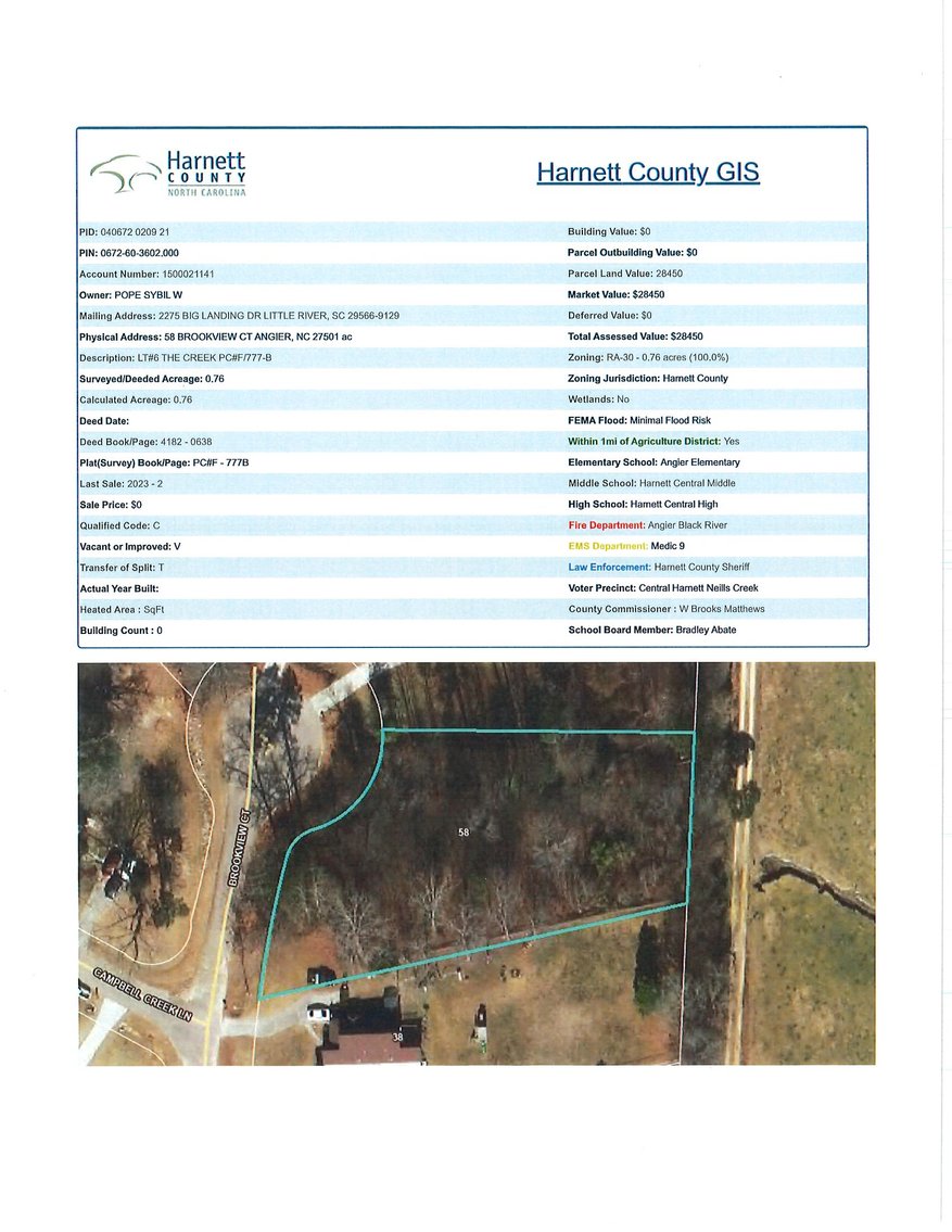 Image for Online/Live/Simulcast Auction of Two Homesites in Harnett County included in the April Multi-Parcel Auction Event!