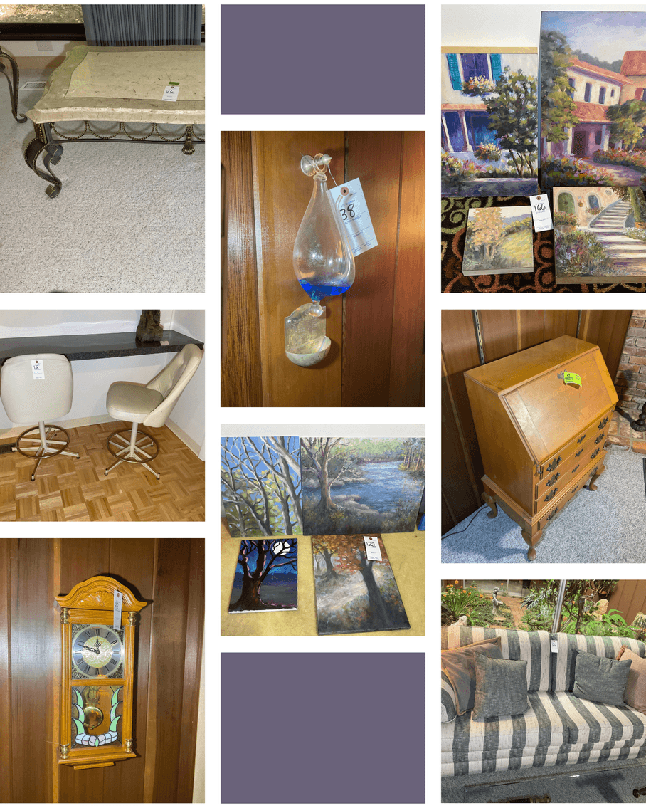 Image for Online Personal Property Auction that includes original works from a Local Artist in Wake Forest!