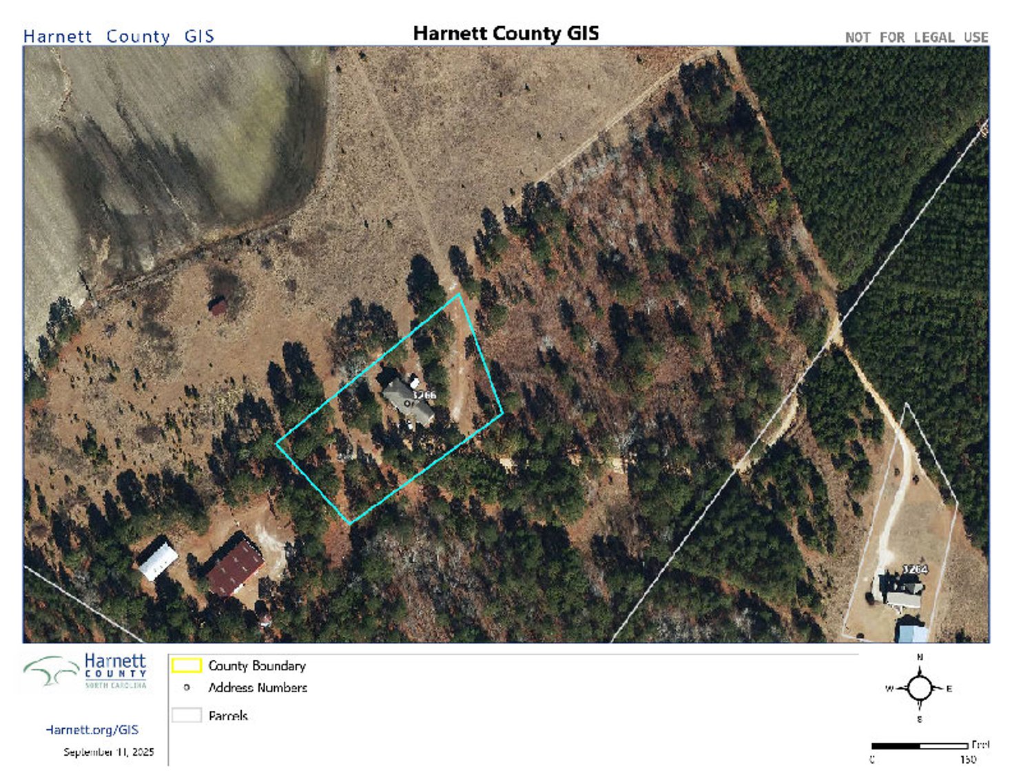 Image for Approx. 300 Acres Divided into 4 tracts and a Home in Harnett County!