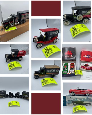 Image for Online Only Ertl, Matchbox, Hot Wheels, Die Cast Banks / vehicles, and Racing Champions NASCAR Memorabilia Auction!