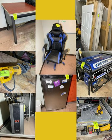Image for Online Only Auction: Office Furniture, Home Improvement Tools & Equipment