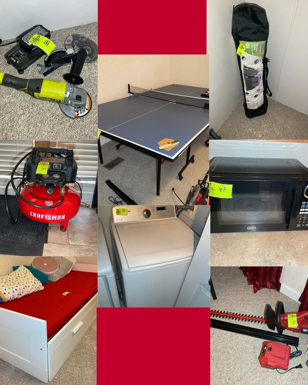 Image for Online Only Angier Auction – Tools, Outdoor Equipment, Furniture, Appliances & More