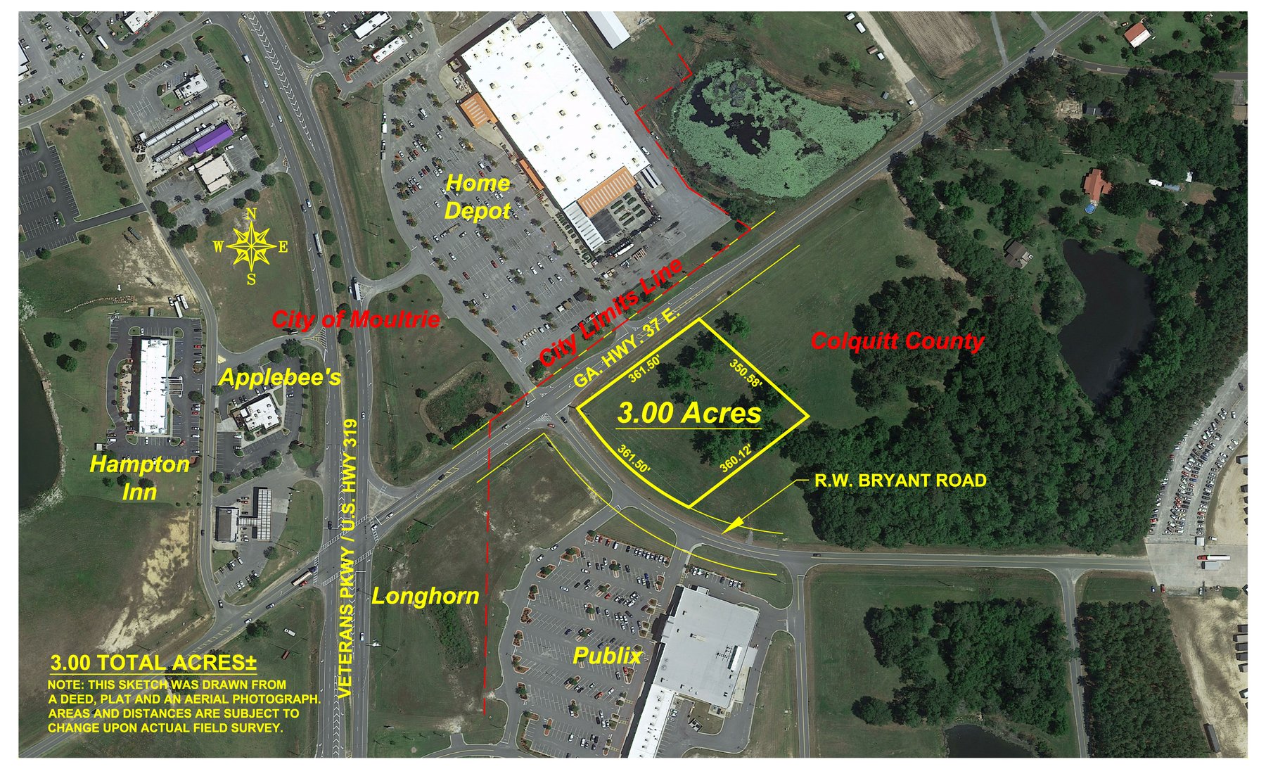 Image for Excellent Commercial Investment Opportunity - 3+/- Acres - Zoned C-2, Colquitt County, GA