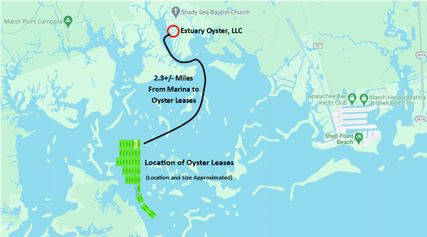 Image for Estuary Oysters - 5 Water Leases, Growing and Processing Equipment, Marina and Cold Storage