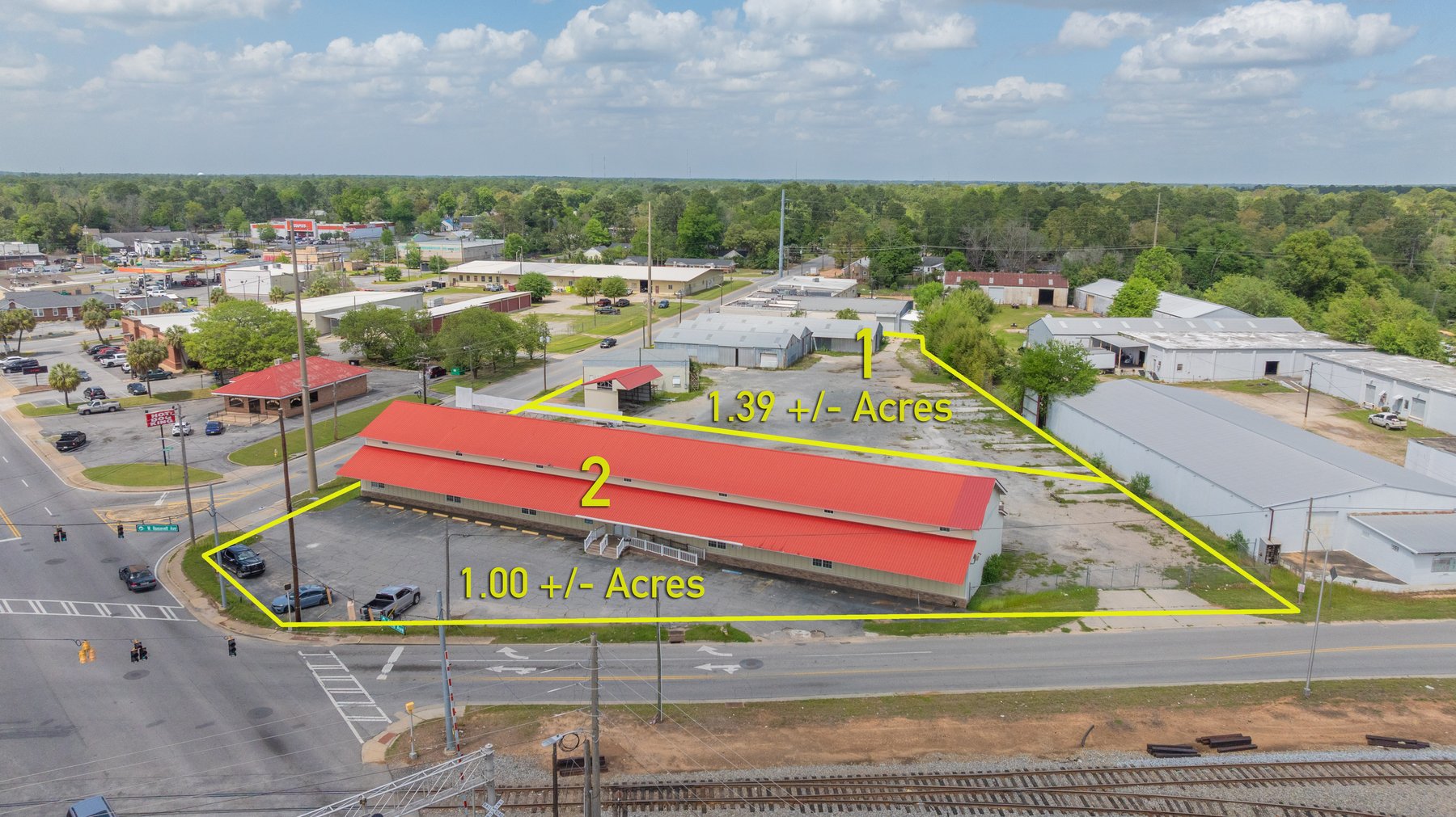 Image for High-Traffic Commercial Property on 2.4+/- Acres - Prime Retail & Warehouse Space - 30,060+/- Total Building SF Offered Divided & as a Whole