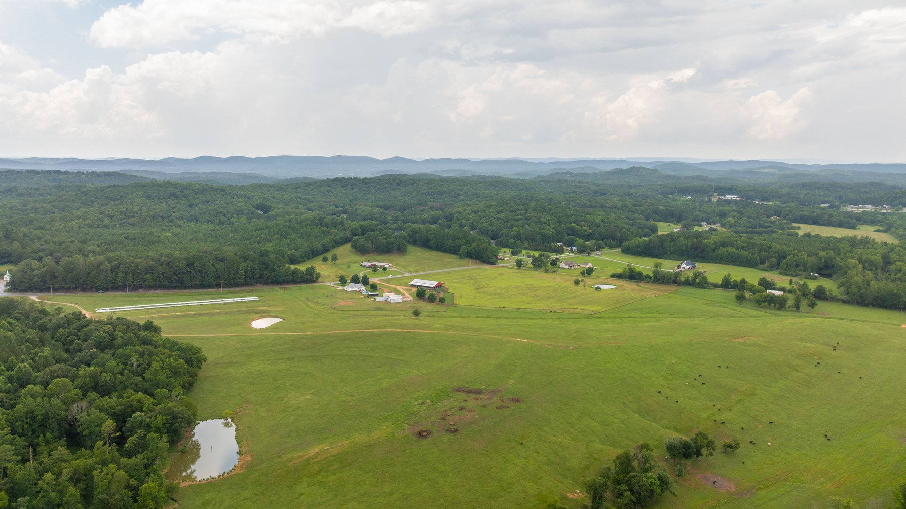 Image for Pleasant Valley Farms – 238+/- Total Acres - Residential Development Opportunity - Beautiful Brick Home & Improvements - Offered Divided & as a Whole