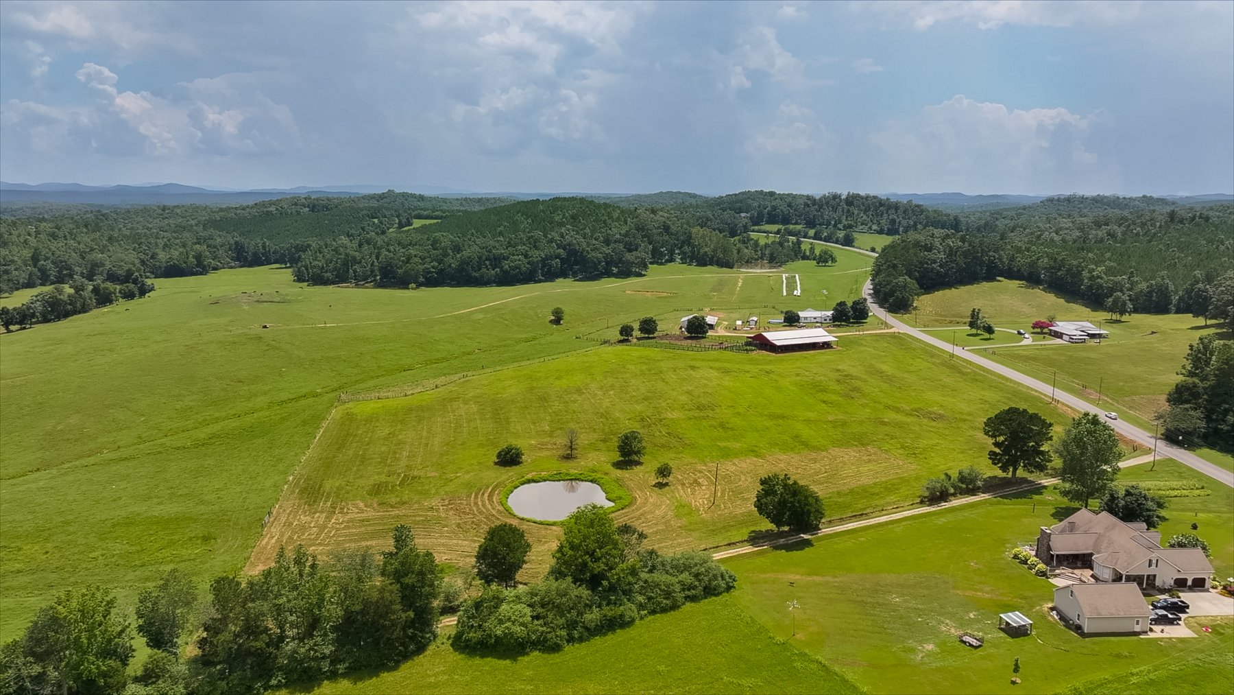 Image for Pleasant Valley Farms – 238+/- Total Acres - Residential Development Opportunity - Beautiful Brick Home & Improvements - Offered Divided & as a Whole