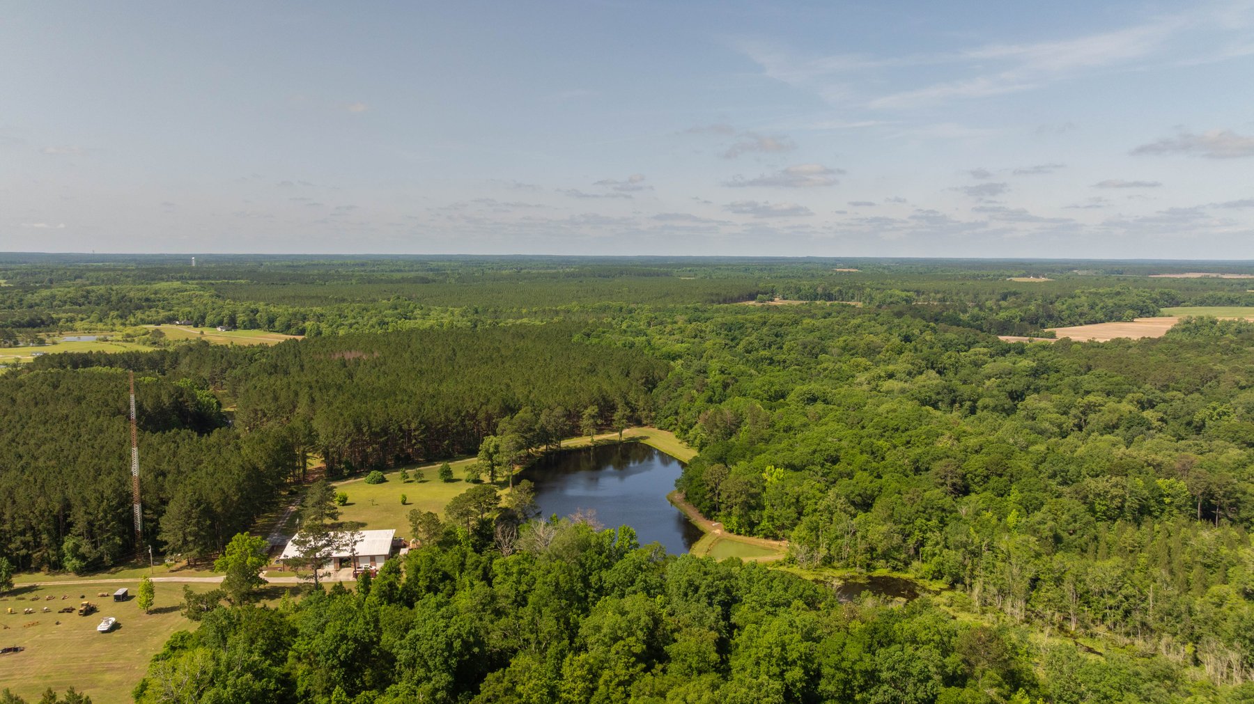 Image for 176+/- Acres - 6,546+/- SF Custom Lodge w/ Stocked Ponds & Food Plots - Mature Timber & Rocky Creek Frontage