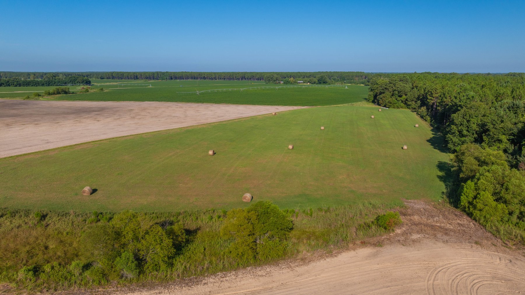 Image for 224+/- Total Acres – The Bowen Farm - Productive Farmland w/ Brick Home, Coastal Hayfields & Large Metal Building