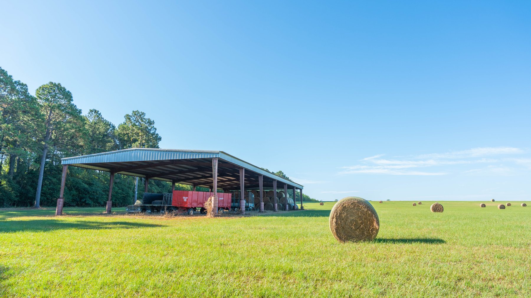 Image for 224+/- Total Acres – The Bowen Farm - Productive Farmland w/ Brick Home, Coastal Hayfields & Large Metal Building
