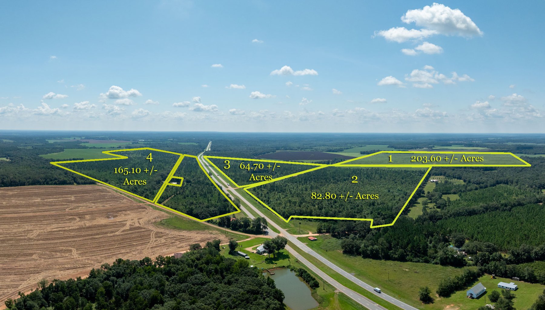 Image for 516.20 +/- Acres – The Chambliss Place  (4) - Prime Terrell County Recreational Tracts - Row Crop Cultivation Potential