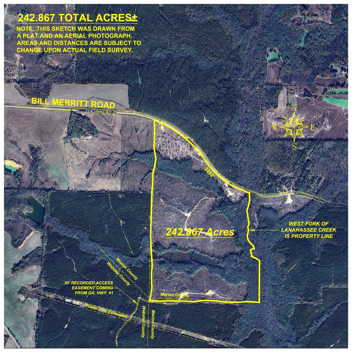 Image for 242± Total Acres - Jefferson Tract South - Exceptional Timber Investment - Lanahassee Creek Frontage
