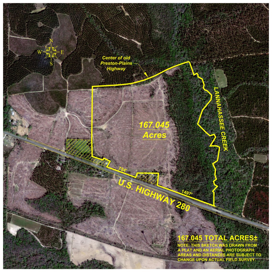 Image for 167± Total Acres - Cole Tract North - Beautiful Recreational Farm - Planted Pines & Premium Hunting - Lanahassee Creek Frontage