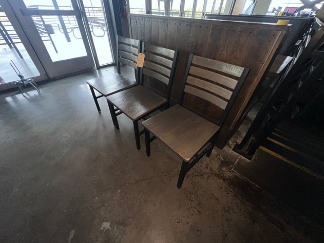 Image for (3) Metal Frame Chairs