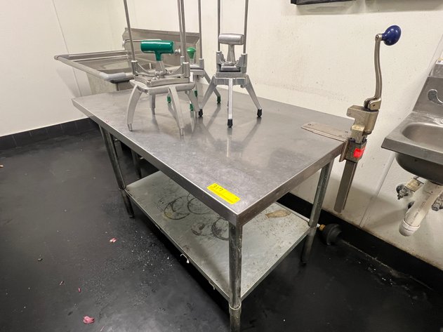 Image for Stainless Prep Table, Can Opener and Vegetable Cutters