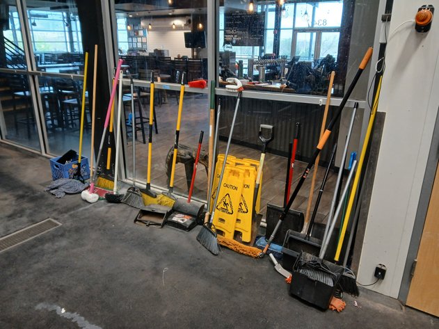Image for Lot of Floor Cleaning Supplies