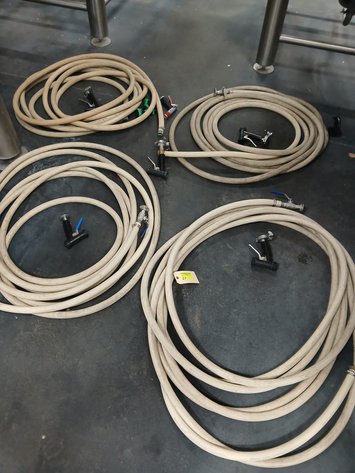 Image for Lot of Washdown Nozzles with Hoses