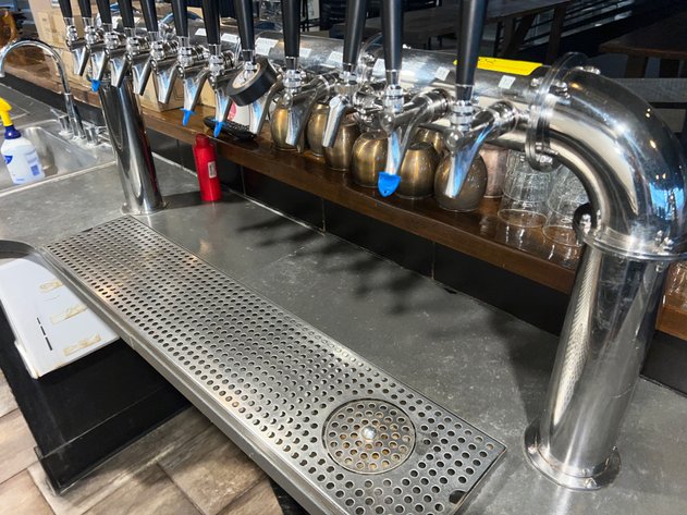 Image for 16 Faucet Draft Beer Tower with Rinser and Drip Tray