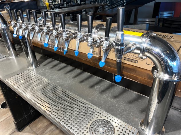 Image for 16 Faucet Draft Beer Tower with Rinser and Drip Tray