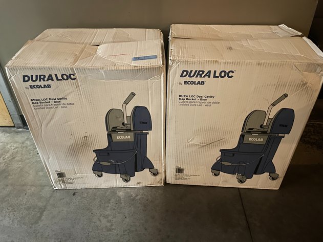Image for (2) ECOLAB Dura Loc Mop Buckets