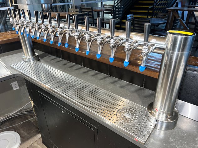 Image for 16 Faucet Draft Beer Tower with Rinser and Drip Tray