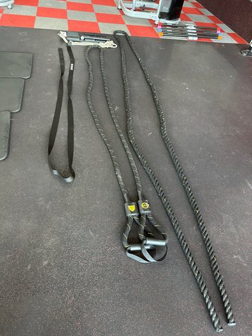 Image for Assorted Crossfit Accessories - Cardio Ropes, ROGUE Straps and ROGUE Free Weight Sled