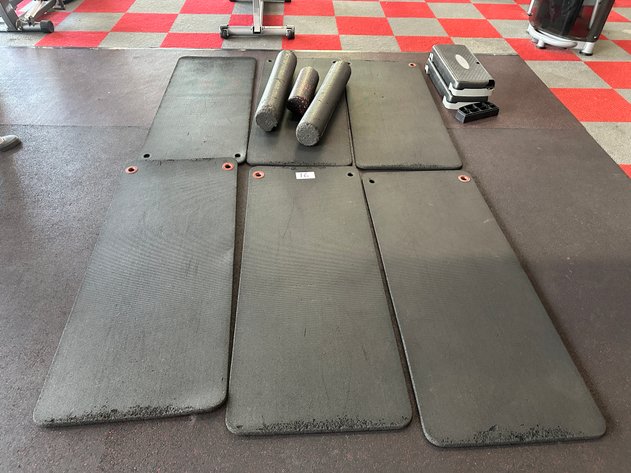 Image for (6) Yoga Mats, (3) Foam Rollers, (2) Fitness Step Boards