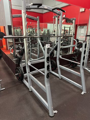 Image for MATRIX G3-FW73 8 Free Weight Squat Rack (Silver) w/ Pull Up Bar, Barbell and 270 lbs of Plates