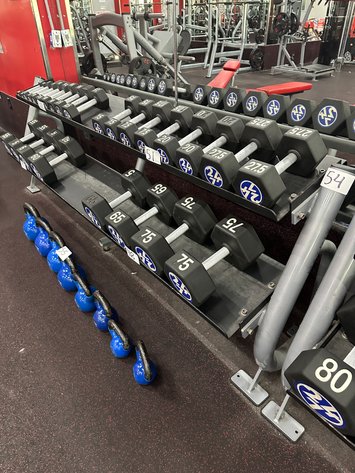 Image for MATRIX MG-A696-03 2-Tier Flat Tray Dumbbell Storage Rack (RACK ONLY) 