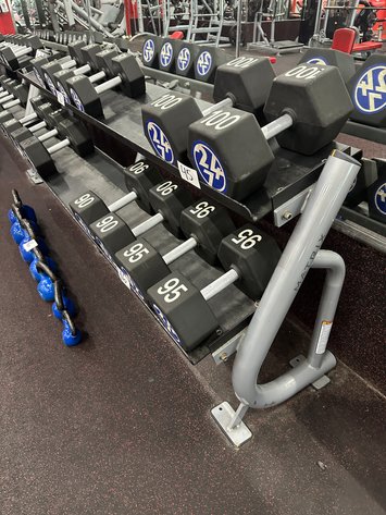 Image for MATRIX MG-A696-03 2-Tier Flat Tray Dumbbell Storage Rack (RACK ONLY) 