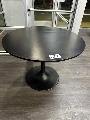 Image for IKEA Docksta Black 40in Round Table
