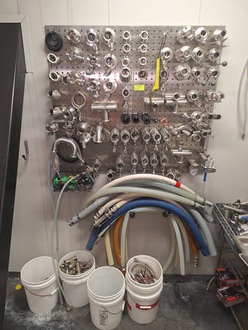 Image for Lot of Sanitary Fittings and Hoses