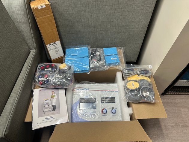 Image for NEUROMED Matrix Electroanalgesic Delivery Systems w/ Cart and Accessories (NEW IN BOX)