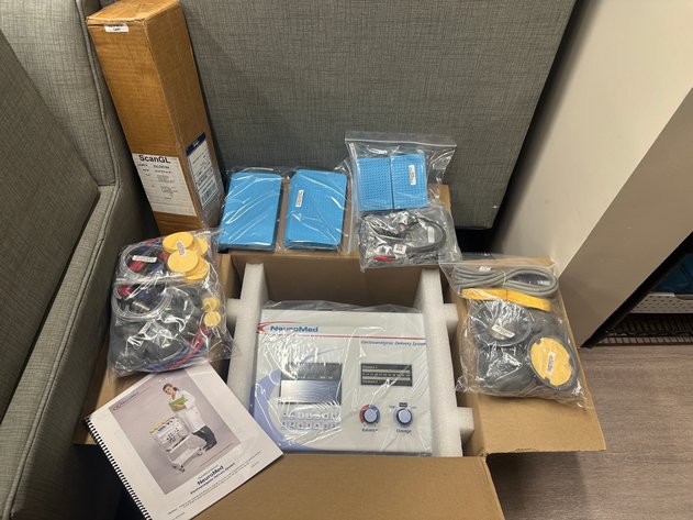 Image for NEUROMED Matrix Electroanalgesic Delivery Systems w/ Cart and Accessories (NEW IN BOX)