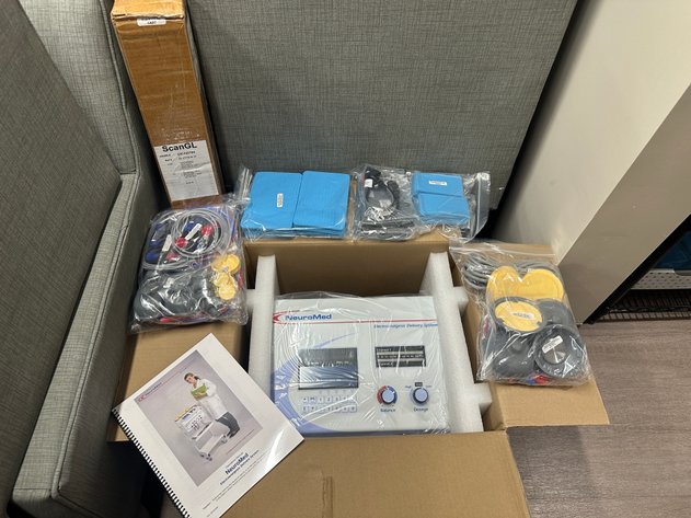 Image for NEUROMED Matrix Electroanalgesic Delivery Systems w/ Cart and Accessories (NEW IN BOX)