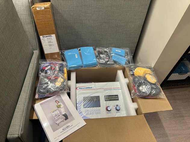 Image for NEUROMED Matrix Electroanalgesic Delivery Systems w/ Cart and Accessories (NEW IN BOX)