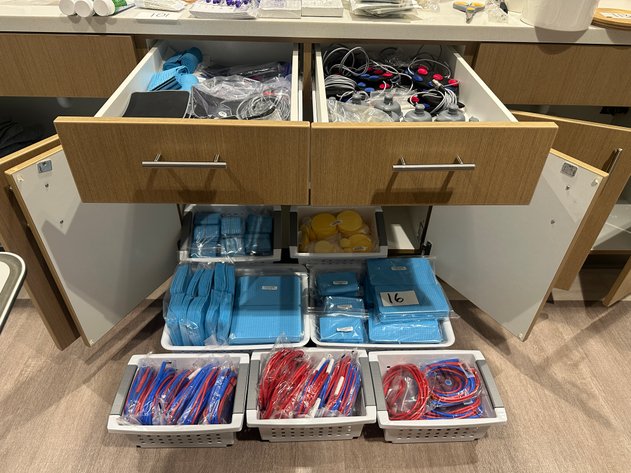 Image for Assorted NEUROMED Matrix Electroanalgesic Accessories - Cups, Electrodes, Gloves, Pads, and Cables