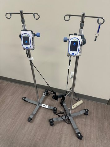 Image for Lot of (2) EITAN MEDICAL Sapphire Multi Therapy Infusion Pump on Mobile Stand