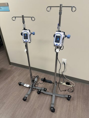 Image for Lot of (2) EITAN MEDICAL Sapphire Multi Therapy Infusion Pump on Mobile Stand