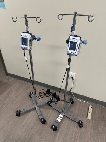 Image for Lot of (2) EITAN MEDICAL Sapphire Multi Therapy Infusion Pump on Mobile Stand