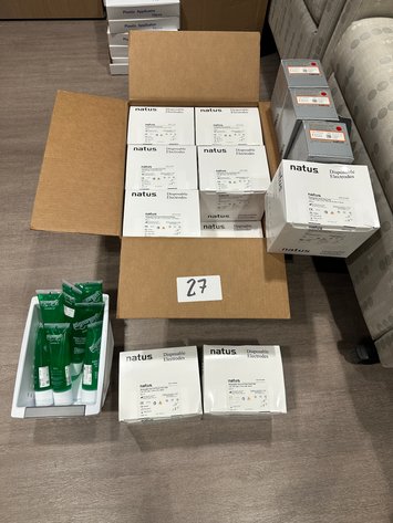 Image for Assorted NATUS Disposable Electrodes, Monopolar Needles and SIGNA GEL Electrode Gel